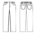 Spodnie typu pull-on unisex, Club-Classic