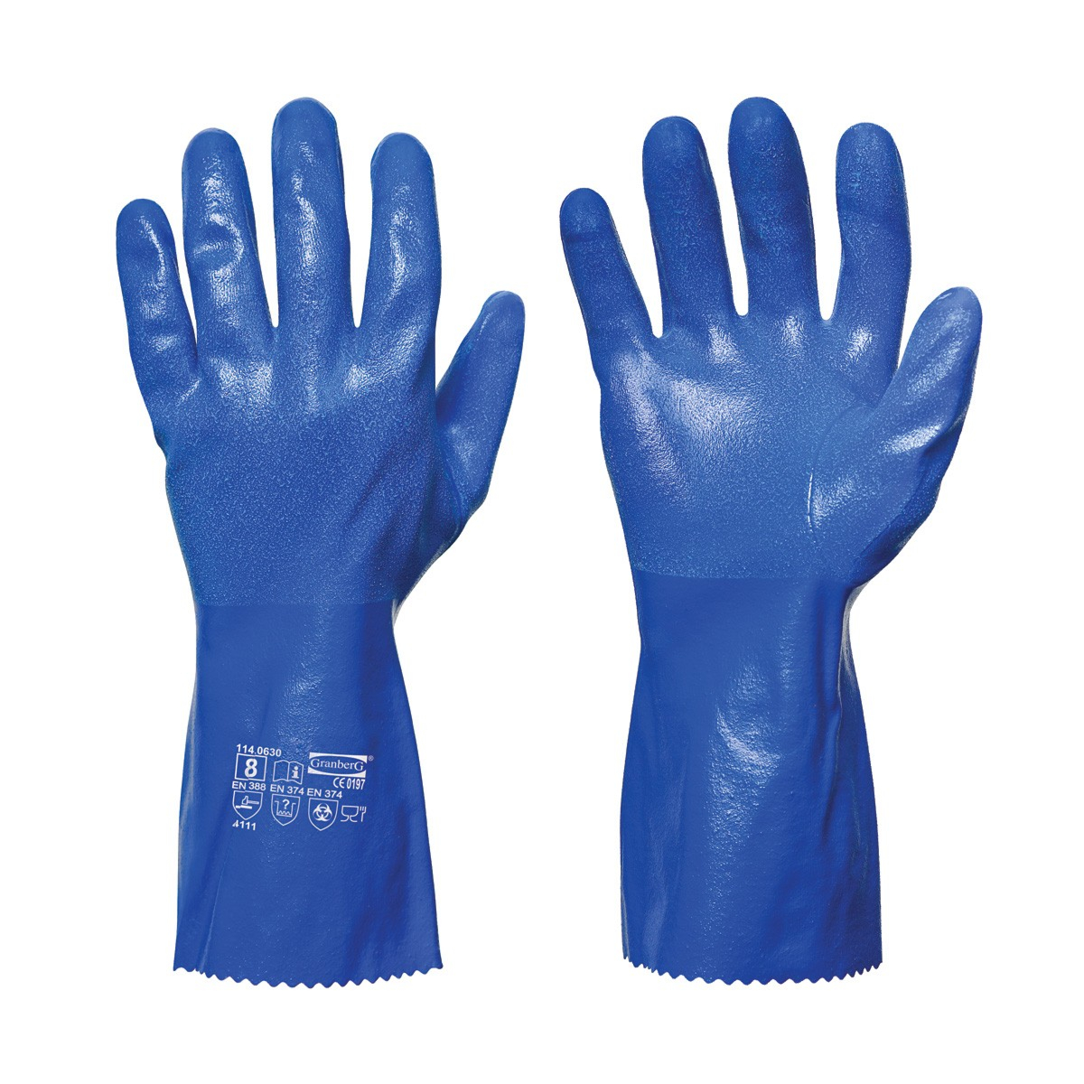 Rękawice nitrylowe odporne na chemikalia Chemstar® Interlock, 5 par