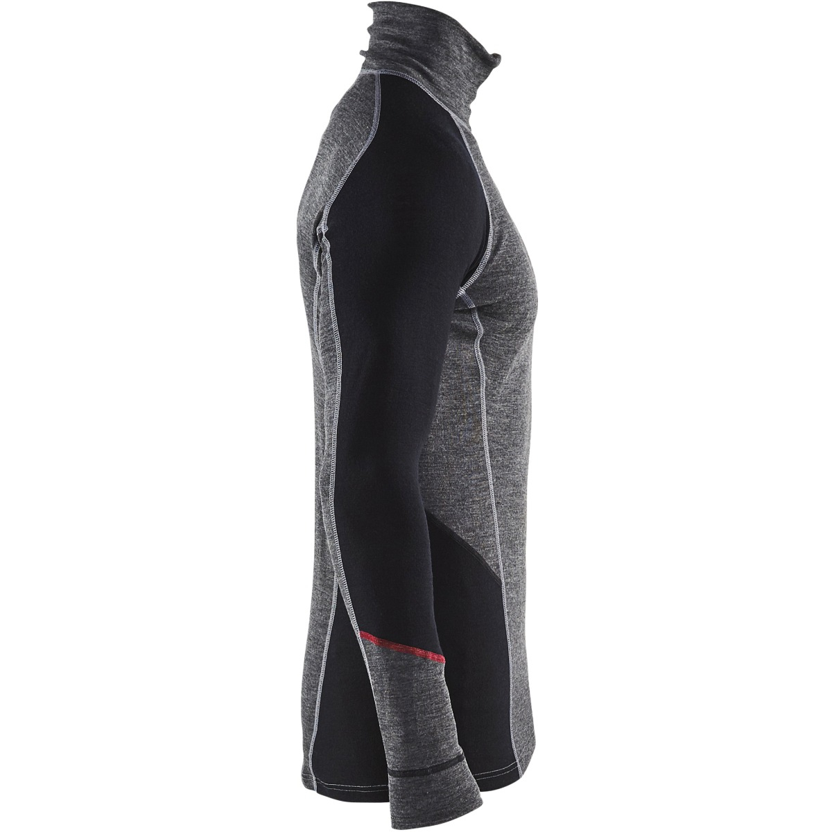 Bielizna top zapinany na suwak XWARM, 100% Merino