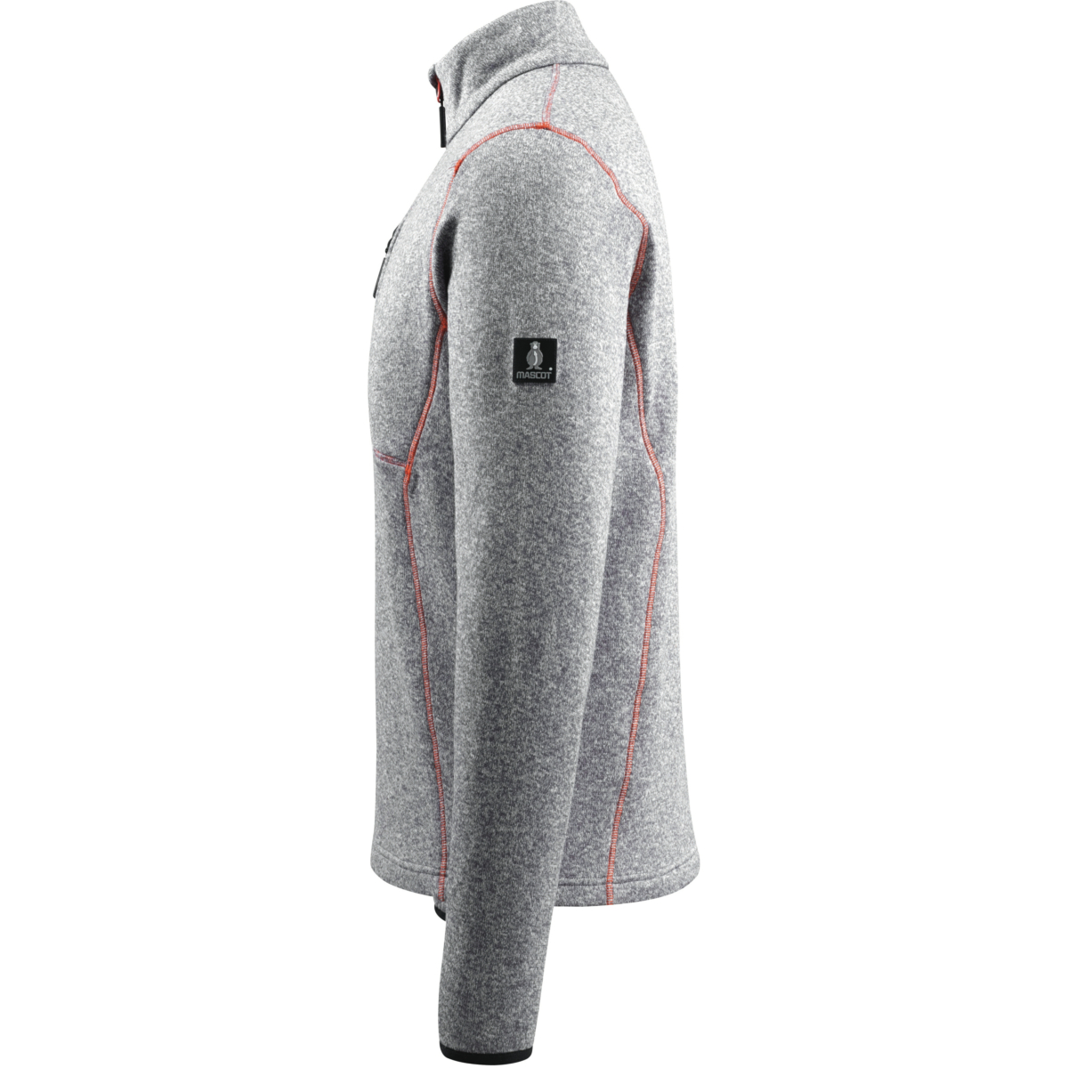 Sweter dzianinowy z zamkiem błyskawicznym do połowy