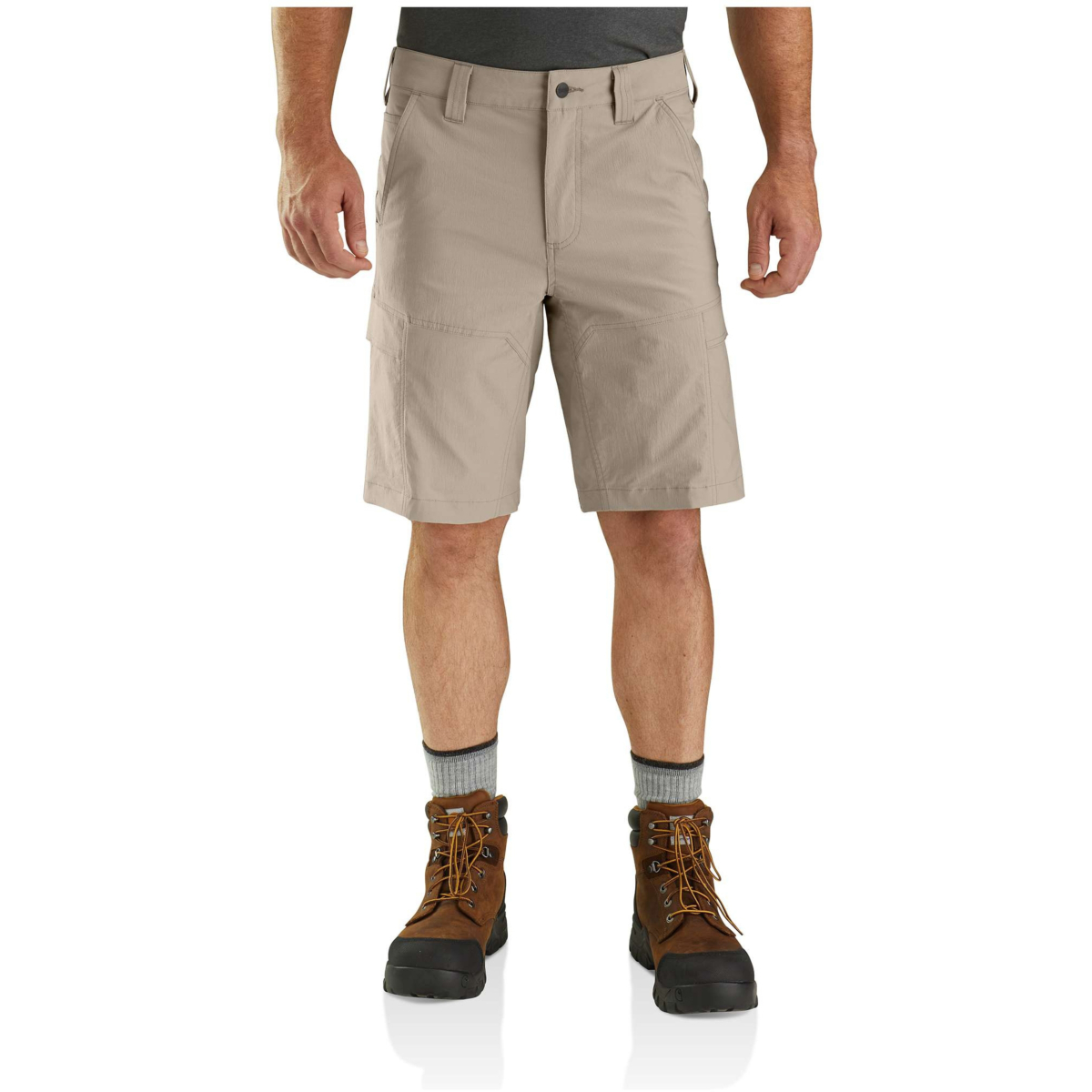 Lekkie, luźne spodenki robocze typu ripstop z materiału Force relaxed fit