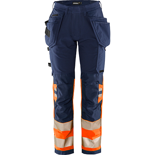 Spodnie damskie ze stretchem High Vis Green Craftsman klasa 1 2663 GSTP